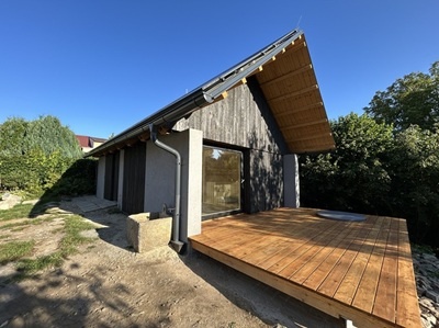 Nová sauna ze staré stodoly